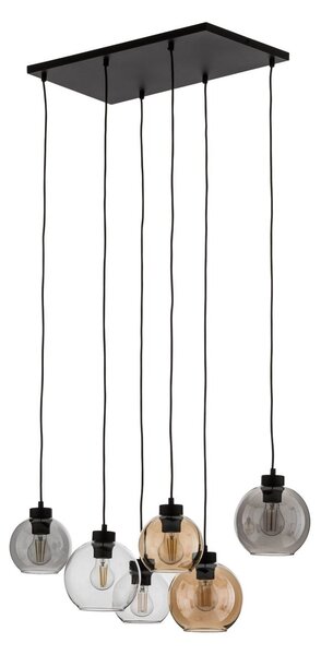 Függőlámpa TK Lighting, Cubus, dimmable, Többszínű, Nappali, Üveg, Modern