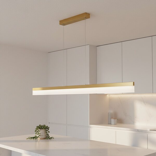 Mennyezeti lámpa LED APP1694-CP 120 cm Brush Gold