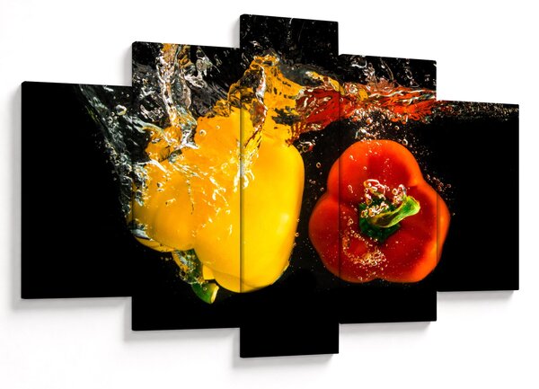 Kép - paprika a vízben (150x105 cm)