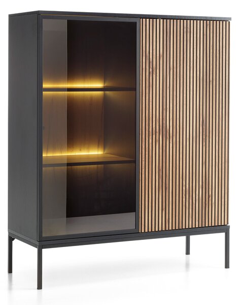 SENTO WT104 vitrines komód - fekete