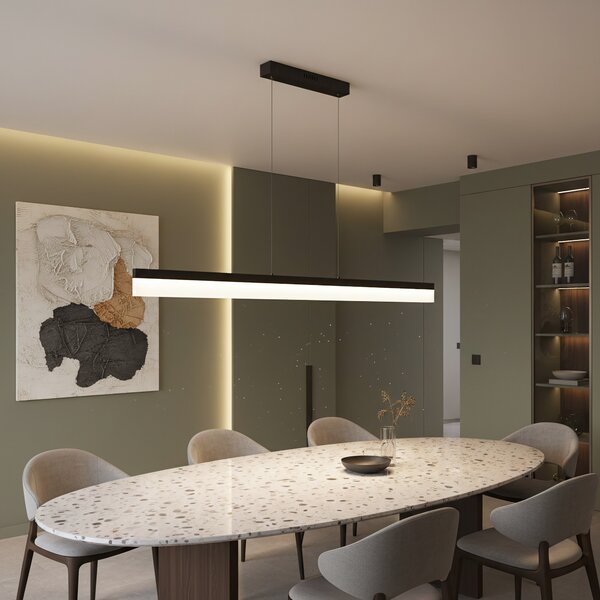 Mennyezeti lámpa LED APP1692-CP 120 cm Black