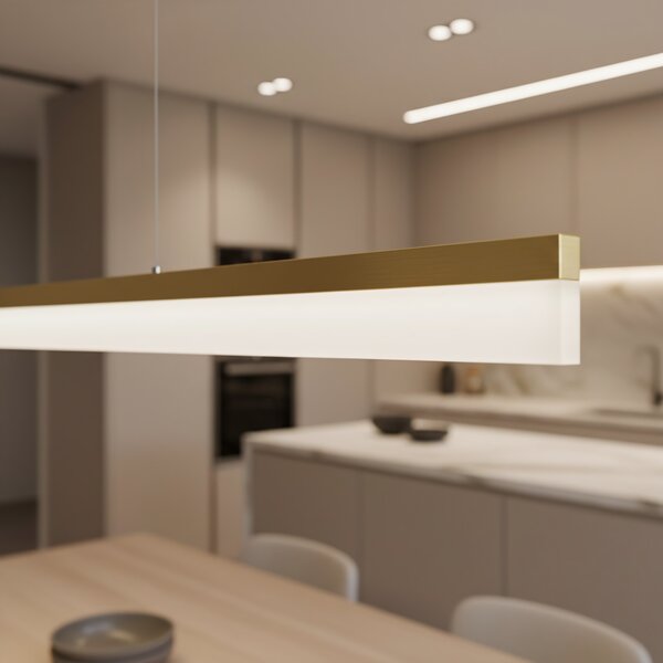 Mennyezeti lámpa LED APP1697-CP 200 cm Brush Gold