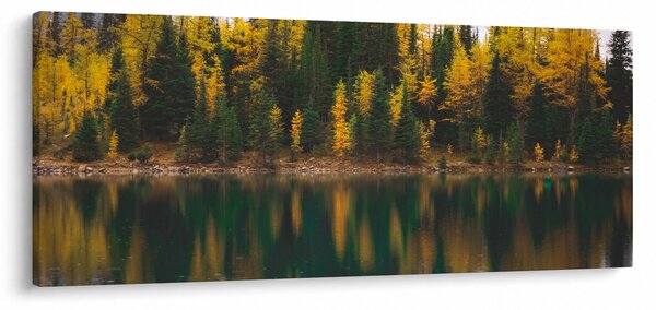 Erdei tó képe (120x50 cm)