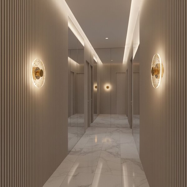 Fali lámpa LED APP1795-W Brush Gold