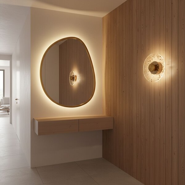 Fali lámpa LED APP1795-W Brush Gold