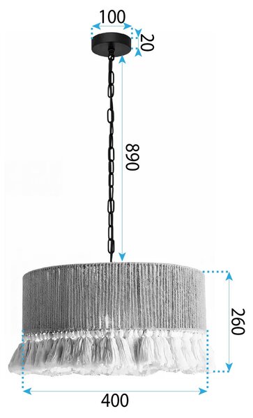 Mennyezeti lámpa APP1735-1CP 40 cm