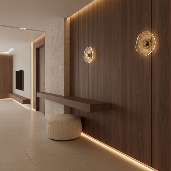 Fali lámpa LED APP1794-W Brush Gold
