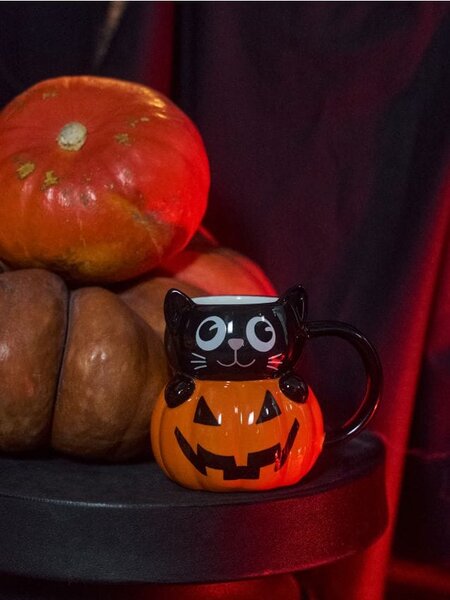Sinsay - Kerámia bögre füllel Halloweenre - többszínű