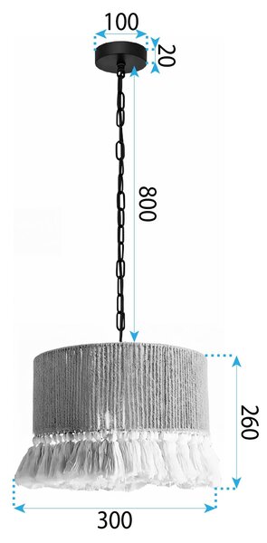 Mennyezeti lámpa APP1736-1CP 30 cm