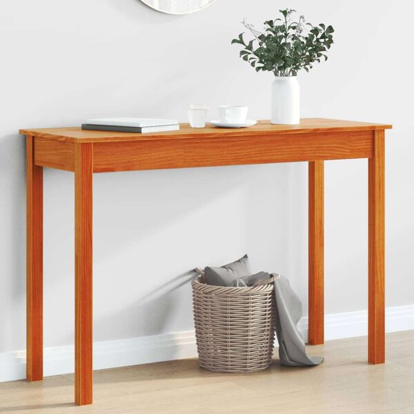 VidaXL viaszbarna tömör fenyőfa tálalóasztal 110 x 40 x 75 cm