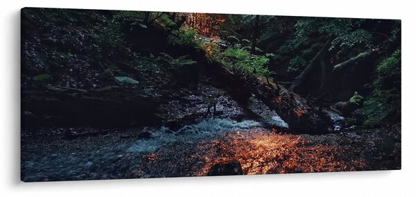 Hegyi folyó képe (120x50 cm)