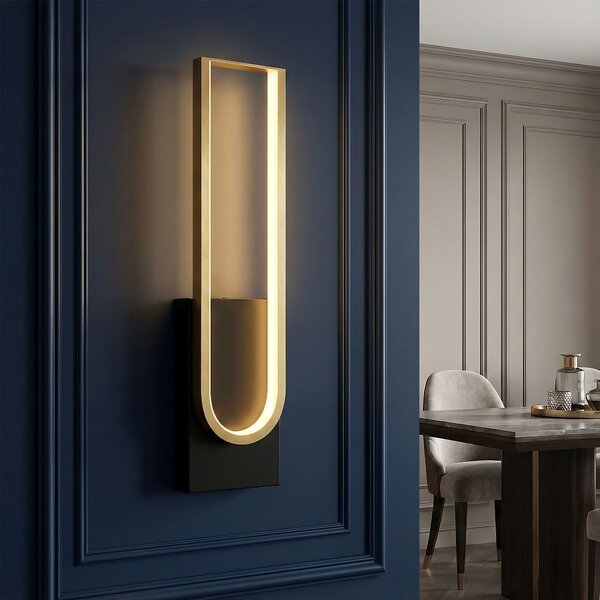 Fali lámpa LED APP1782-W Brush Gold/Black