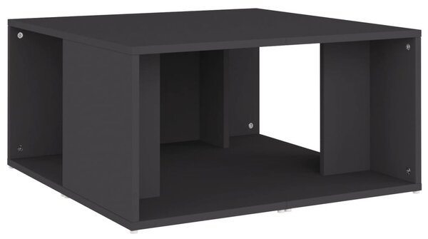 4 db szürke szerelt fa dohányzóasztal 33 x 33 x 33 cm