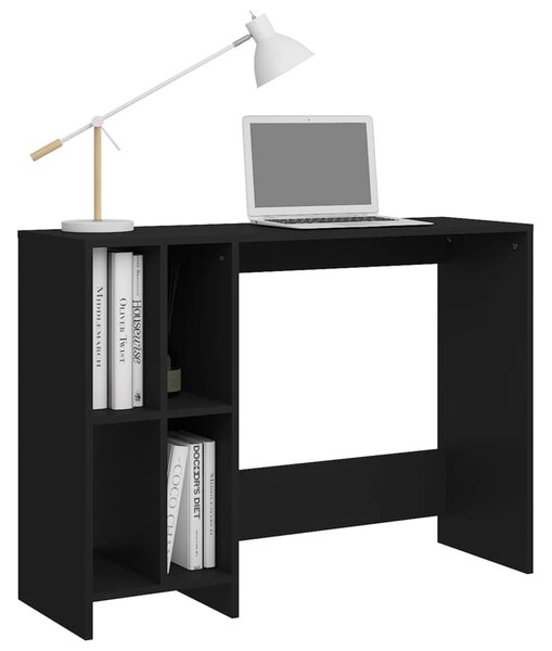 Fekete szerelt fa laptopasztal 102,5 x 35 x 75 cm