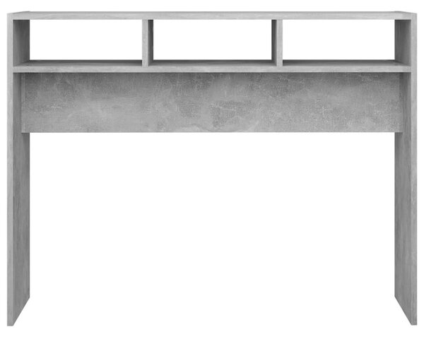 Betonszürke szerelt fa tálalóasztal 105 x 30 x 80 cm