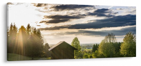 Erdei kunyhó képe (120x50 cm)