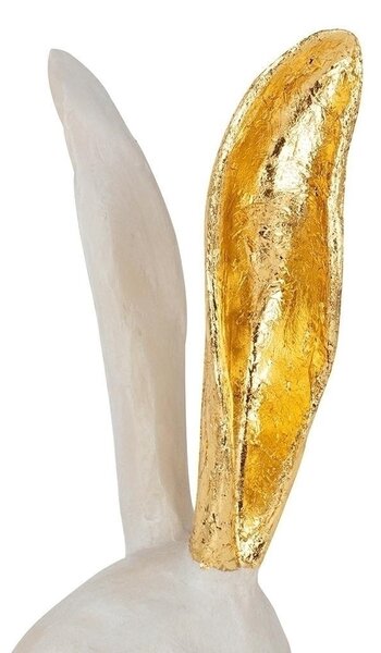 Kare Design Bunny Gold Fehér-Arany Nyúl Dekorációs Szobor
