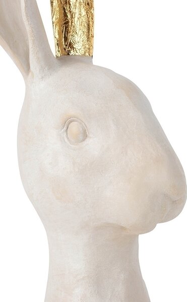 Kare Design Bunny Gold Fehér-Arany Nyúl Dekorációs Szobor