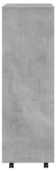 Betonszürke szerelt fa ruhásszekrény 80 x 40 x 110 cm