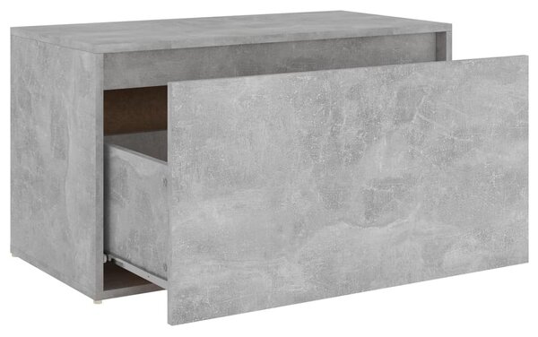 Betonszürke szerelt fa előszobapad 80 x 40 x 45 cm