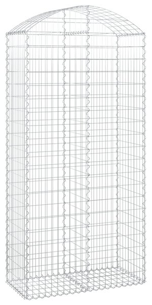 Íves horganyzott vas gabion kosár 100x50x200/220 cm