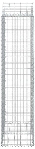 Íves horganyzott vas gabion kosár 100x50x200/220 cm