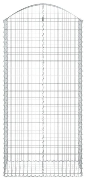 Íves horganyzott vas gabion kosár 100x50x200/220 cm