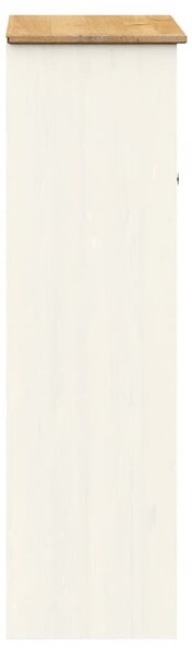 VIGO fehér tömör fenyőfa komód felső 78x30x100 cm
