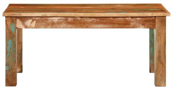 Tömör újrahasznosított fa dohányzóasztal 100 x 55 x 45 cm
