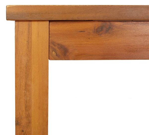 VidaXL tömör akácfa kerti étkezőasztal 200 x 90 x 74 cm