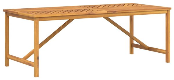 VidaXL tömör akácfa kerti étkezőasztal 200 x 90 x 74 cm