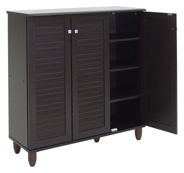 Cipősszekrény 16 párnak, SANT?, wenge, 89.5x34.5x91.5 cm
