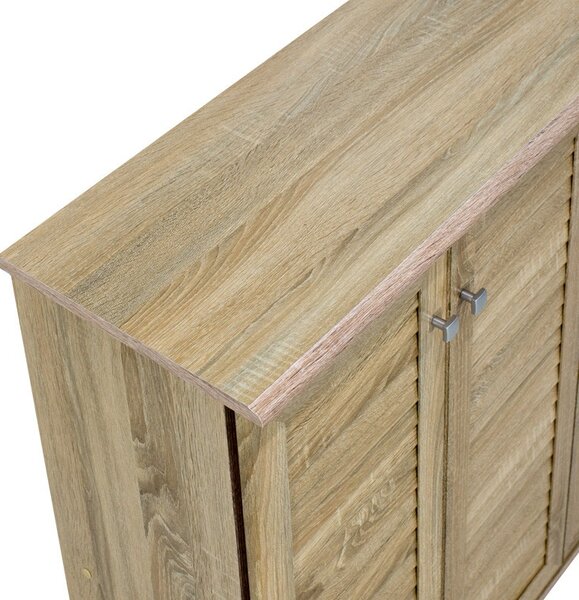 Cipősszekrény 16 párnak, SANT?, sonoma, 89.5x34.5x91.5 cm