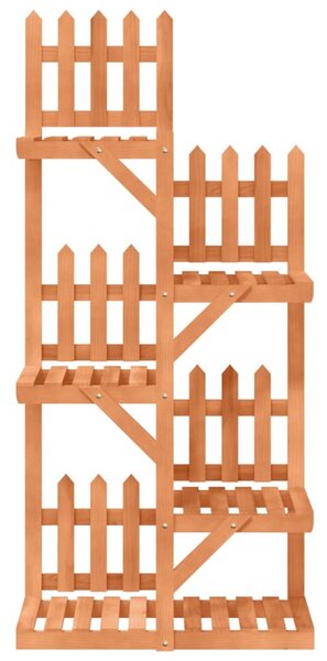 Tömör fenyőfa virágtartó állvány 60 x 25 x 130 cm
