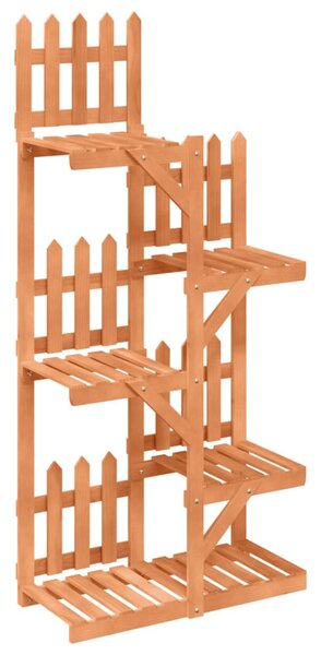 Tömör fenyőfa virágtartó állvány 60 x 25 x 130 cm