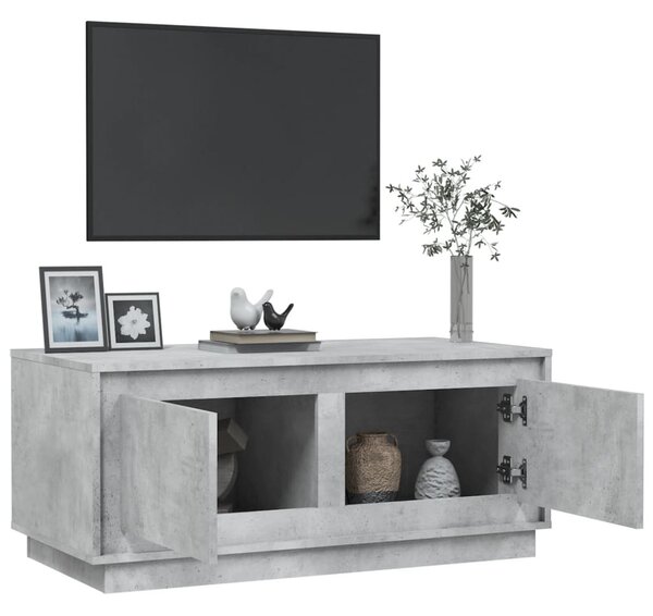 Betonszürke szerelt fa dohányzóasztal 102x50x44 cm