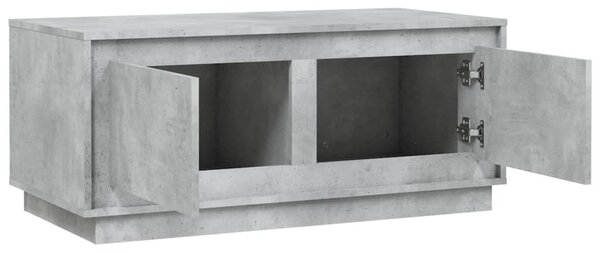 Betonszürke szerelt fa dohányzóasztal 102x50x44 cm