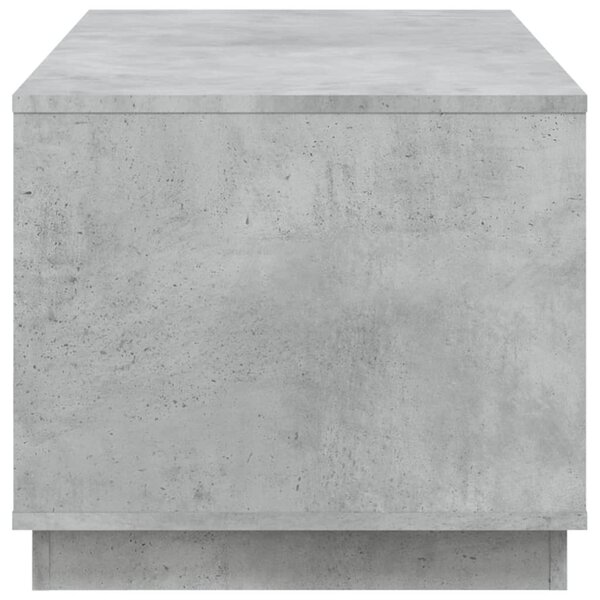 Betonszürke szerelt fa dohányzóasztal 102x50x44 cm