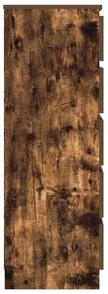 Füstös tölgy szerelt fa fiókos szekrény 60 x 36 x 103 cm