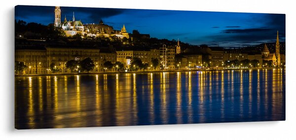 Éjszakai város képe (120x50 cm)