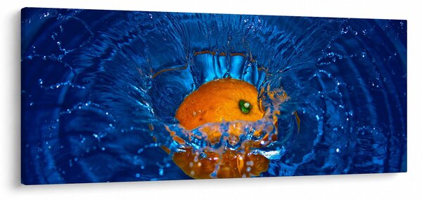 Kép - narancs a vízben (120x50 cm)