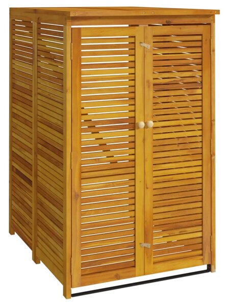 VidaXL tömör akácfa kukatároló fészer 70 x 89 x 117 cm