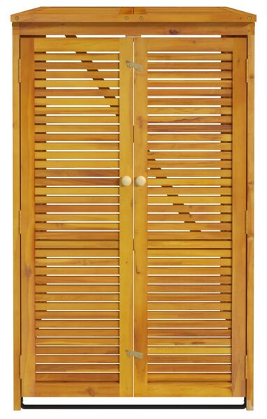 VidaXL tömör akácfa kukatároló fészer 70 x 89 x 117 cm
