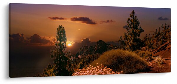 Természet képe naplementekor (120x50 cm)