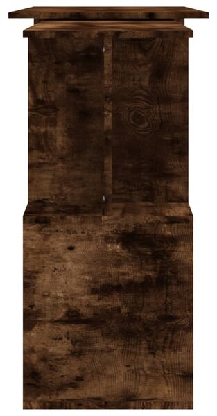 Füstös tölgy színű szerelt fa sarokasztal 200 x 50 x 76 cm