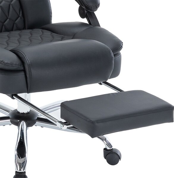 Vezetői irodai szék Thrive Premium Quality, masszázs mechanizmus, fűtött háttámla, fekete műbőr