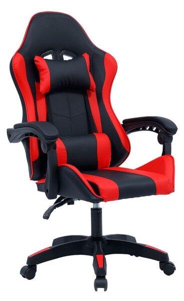 Gaming szék William, fekete-piros műbőr