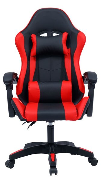 Gaming szék William, fekete-piros műbőr