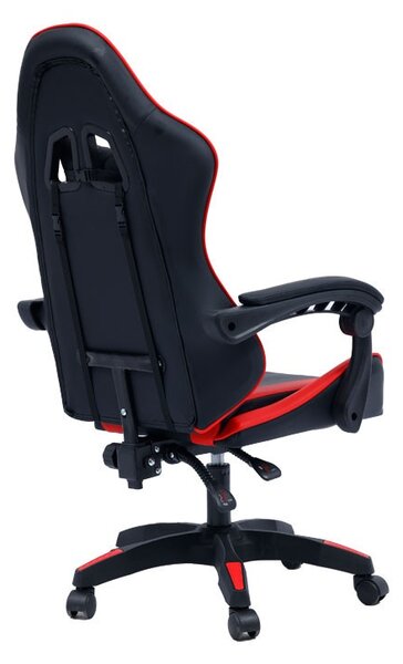 Gaming szék William, fekete-piros műbőr