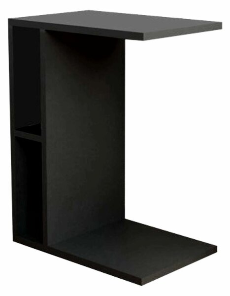 Oldalsó asztalka Boner, fekete, 45x29.5x61 cm